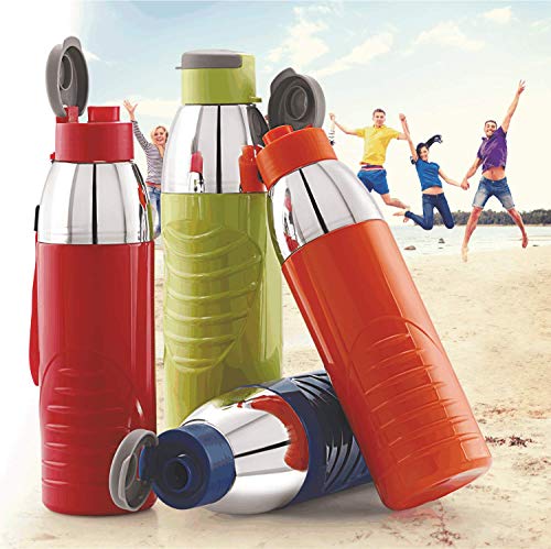 Cello Plastic Puro Gliss Insulated Water Bottle,900 ML,Orange - Image 3