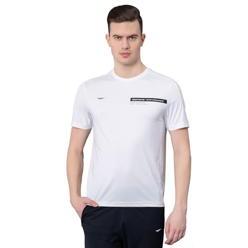 Red Tape Printed White Activewear
