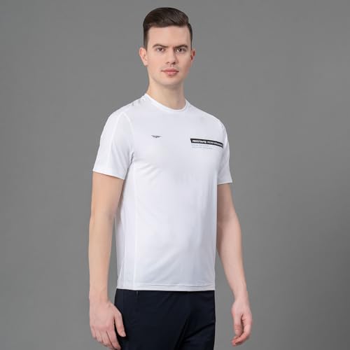 Red Tape Printed White Activewear