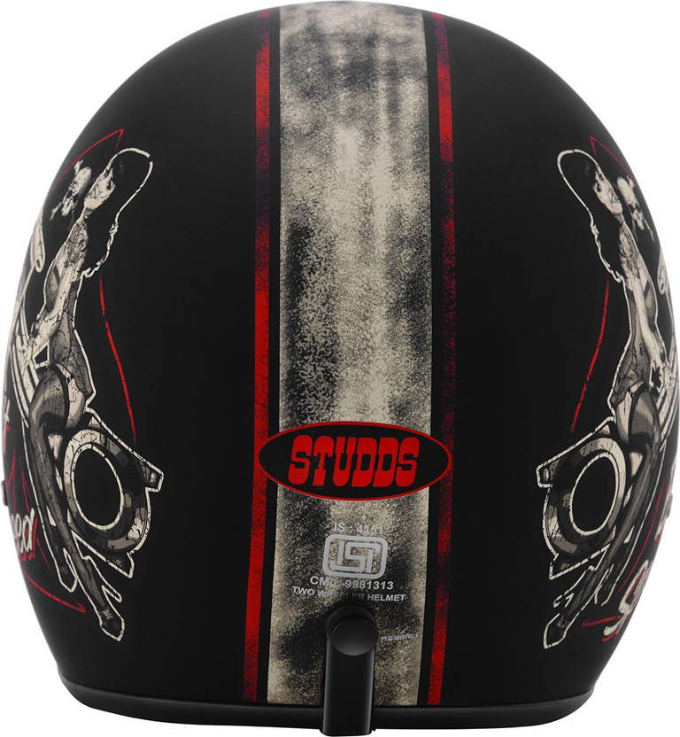 STUDDS JETSTAR CLASSIC D8 OPEN FACE BUILT FOR SPEED Motorbike Hel - Image 3