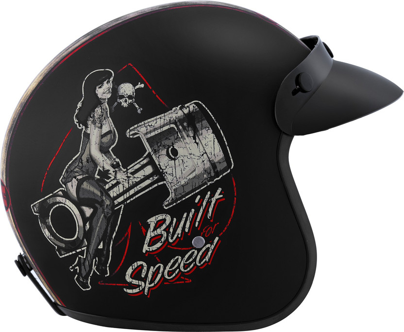 STUDDS JETSTAR CLASSIC D8 OPEN FACE BUILT FOR SPEED Motorbike Hel - Image 4