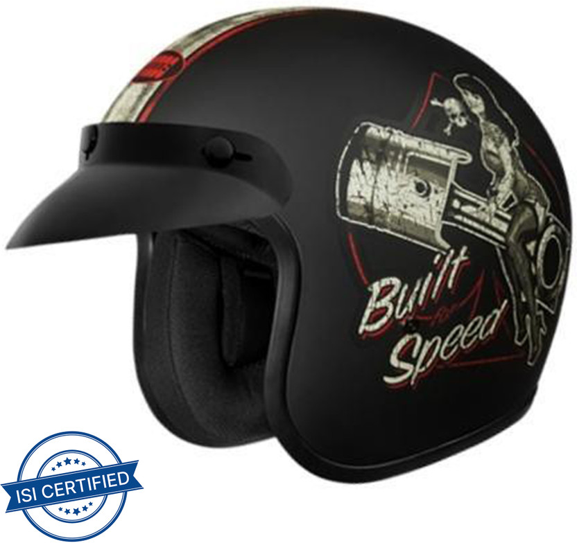 STUDDS JETSTAR CLASSIC D8 OPEN FACE BUILT FOR SPEED Motorbike Hel - Image 7