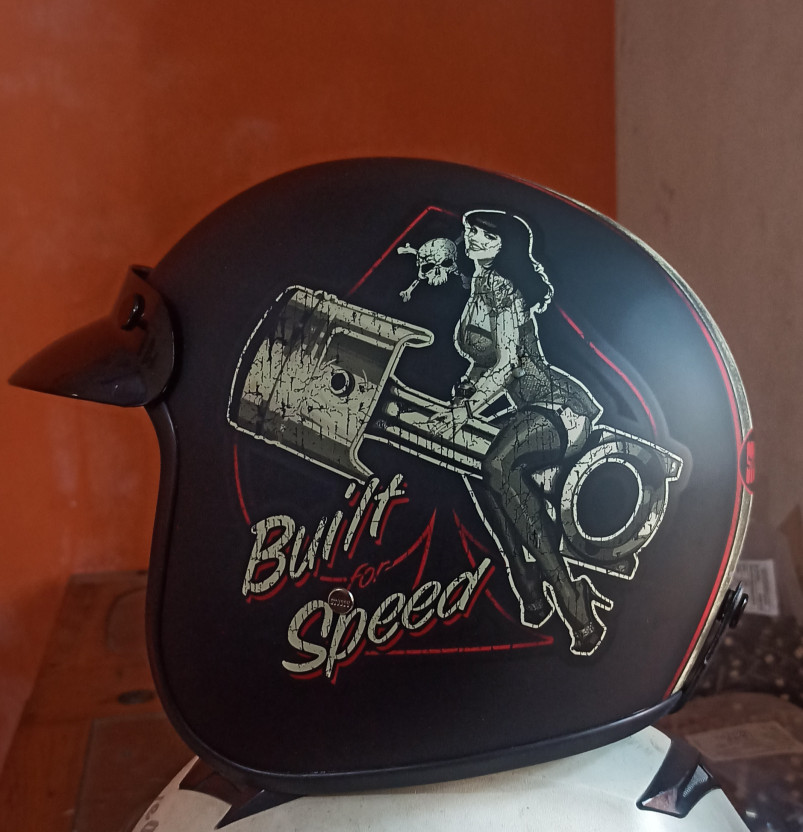 STUDDS JETSTAR CLASSIC D8 OPEN FACE BUILT FOR SPEED Motorbike Hel - Image 8
