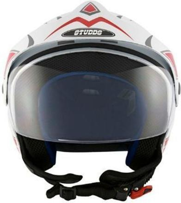 STUDDS Marshall D1 Motorbike Helmet (White) - Image 2