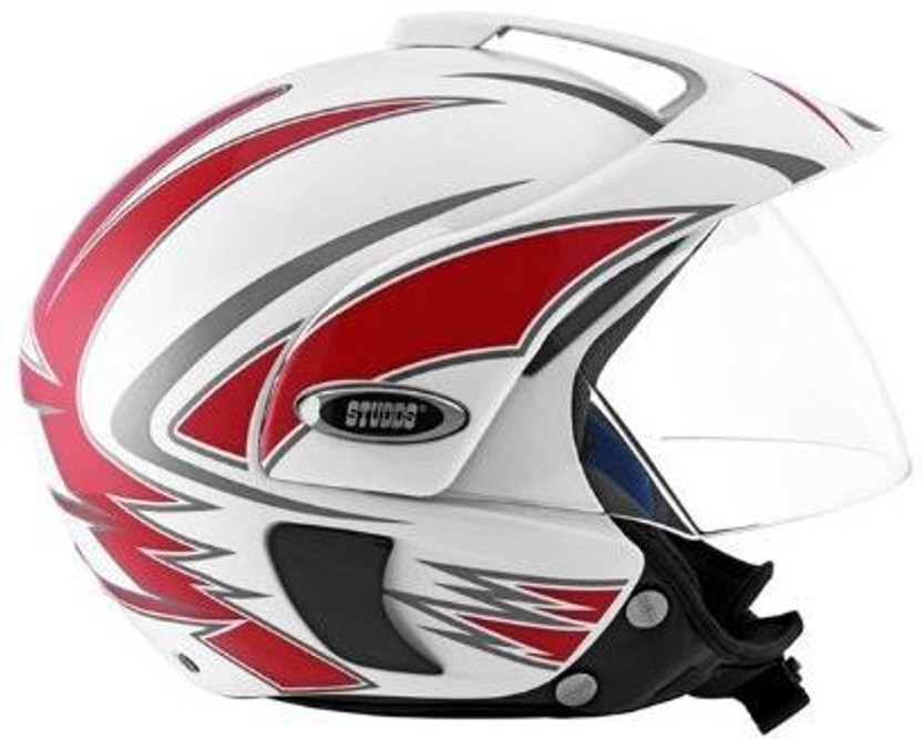 STUDDS Marshall D1 Motorbike Helmet (White) - Image 3
