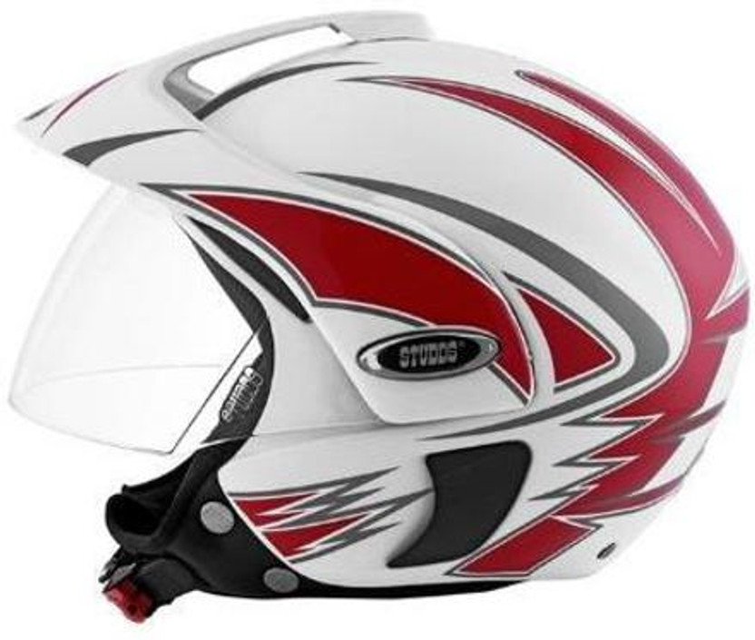 STUDDS Marshall D1 Motorbike Helmet (White) - Image 4