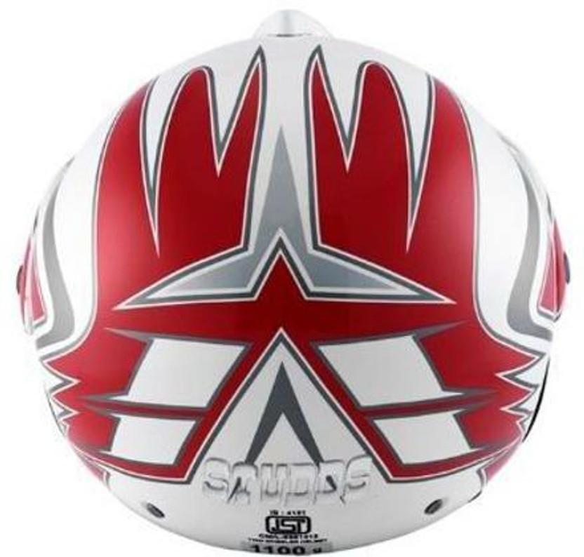 STUDDS Marshall D1 Motorbike Helmet (White) - Image 5