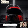 STUDDS Thunder Full Face Helmet D3 with Clear Visor (Black N2, L) - Image 2