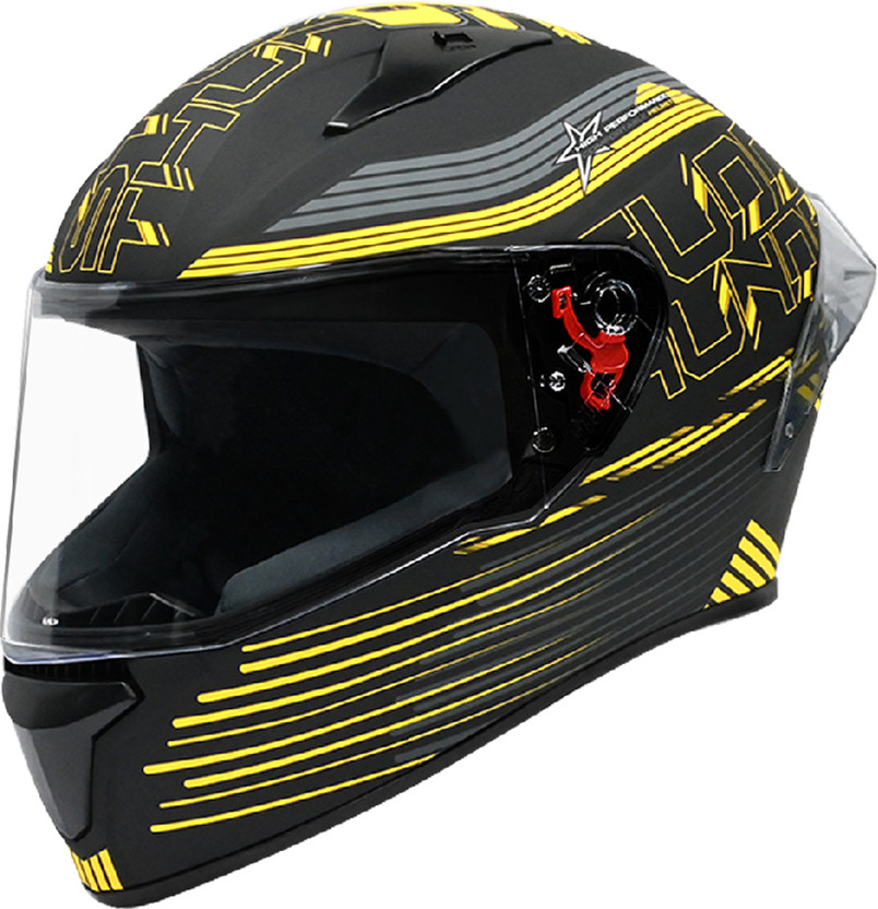 STUDDS Thunder Full Face Helmet D3 with Clear Visor (Black N2, L) - Image 7