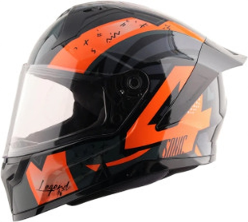 STUDDS Thunder Full Face Helmet D3 with Clear Visor (Black N2, L) - Image 9