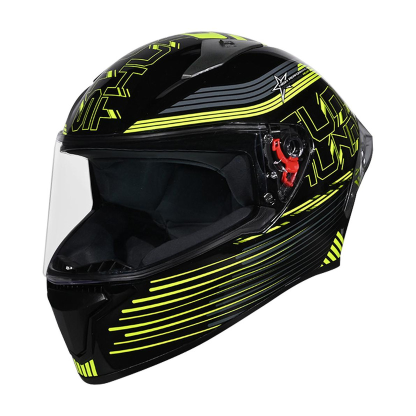 STUDDS Thunder Full Face Helmet D3 with Clear Visor (Black N2, L) - Image 10