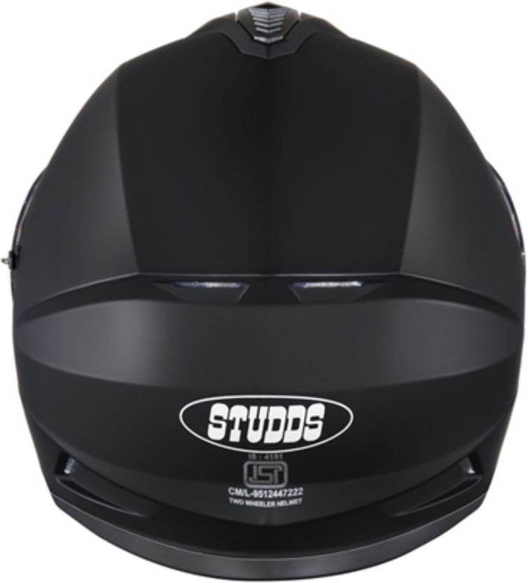 STUDDS DRIFTER Motorbike Helmet (Matt Black) - Image 3