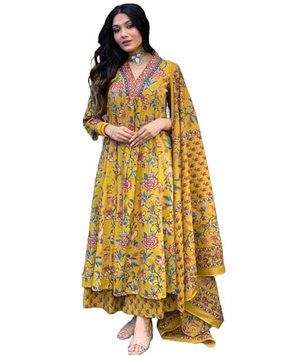 GoSriKi Women's Rayon Viscose Anarkali