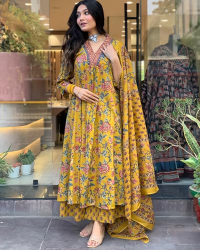 GoSriKi Women's Rayon Viscose Anarkali