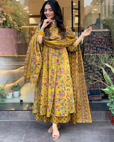 GoSriKi Women's Rayon Viscose Anarkali