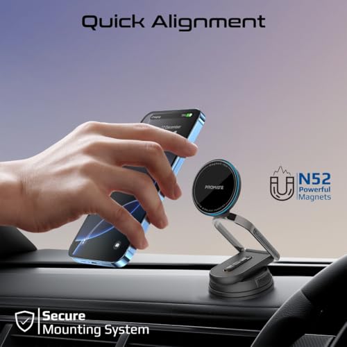 Promate Magnetic Car Charging Mount