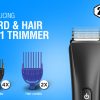 HAVELLS Beard & Hair Trimmer|2-in-1 Special Blade|TypeC Fast Char - Image 5