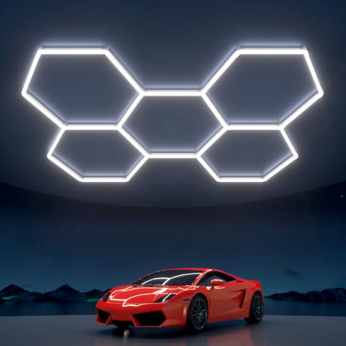 Hexagon Garage Lights: 168W 25
