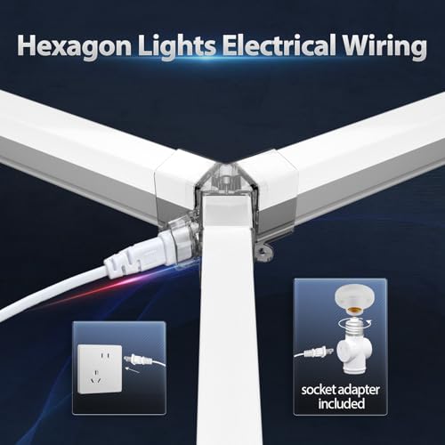 Hexagon Garage Lights: 168W 25