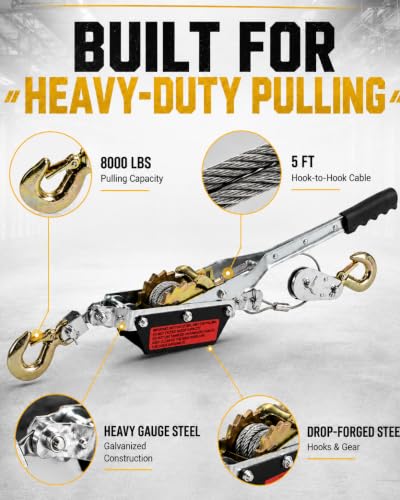 HELLARO Heavy-Duty 4-Ton Dual Gear