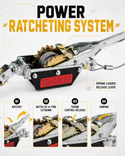 HELLARO Heavy-Duty 4-Ton Dual Gear
