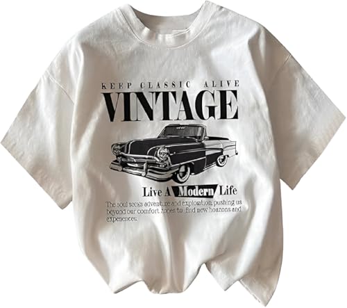 Women's Cotton Blend Oversized Fit Half Sleeve Printed Round Neck T-Shirt