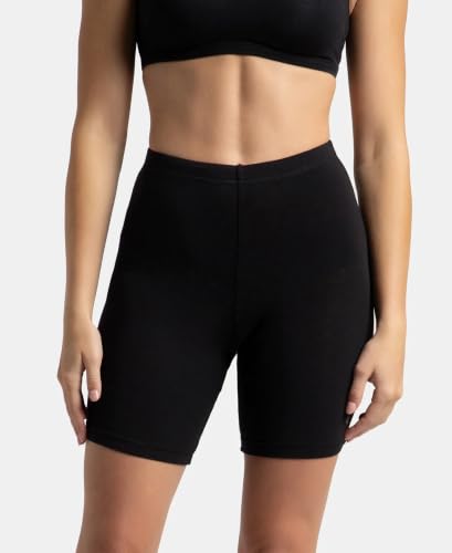 Jockey 1529 Women High Coverage Super Combed Cotton Elastane Shorties - Image 2
