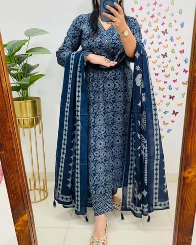 Rangnavi Women's Pure Cotton Printed