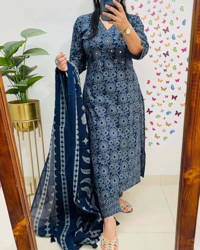 Rangnavi Women's Pure Cotton Printed