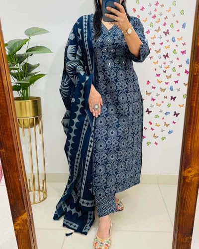 Rangnavi Women's Pure Cotton Printed