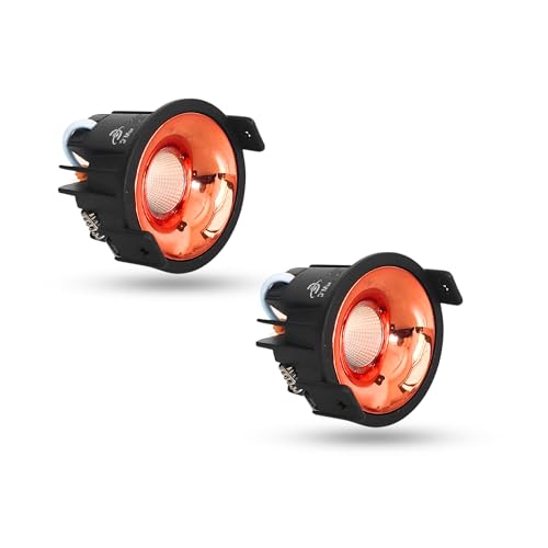 D'Mak 7W Black Body LED COB Spot Light with Rose Gold Reflector (White, 2)
