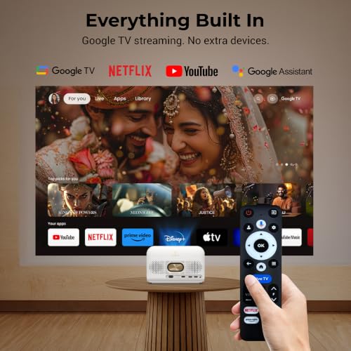 Joybee Smart 4K Compatible Projector
