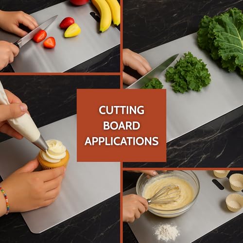 Clazkit Stainless Steel Chopping Board