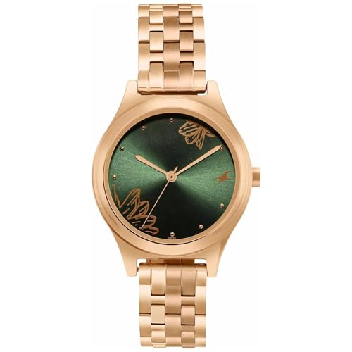 Fastrack P3H Green Dial Rose