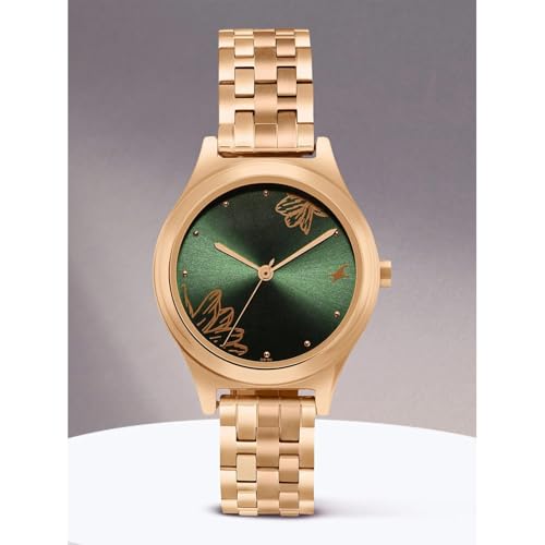 Fastrack P3H Green Dial Rose