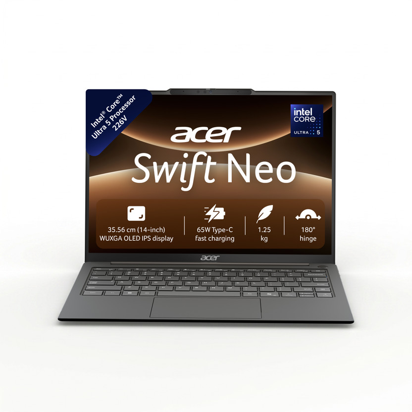 Acer Swift Neo Next Gen AI PC OLED Intel Core Ultra 5 226V - (16