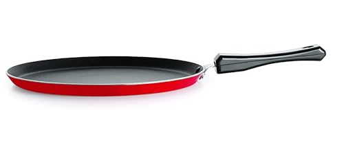 NIRLON Special Non-Stick Aluminium Flat Tawa, RED(24CM) - Image 3