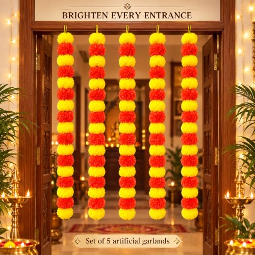Upyog Artificial Marigold Flower Garland