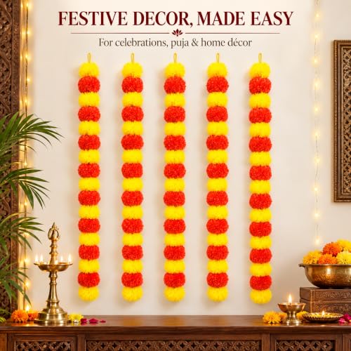 Upyog Artificial Marigold Flower Garland