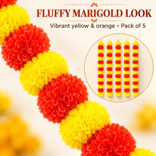 Upyog Artificial Marigold Flower Garland