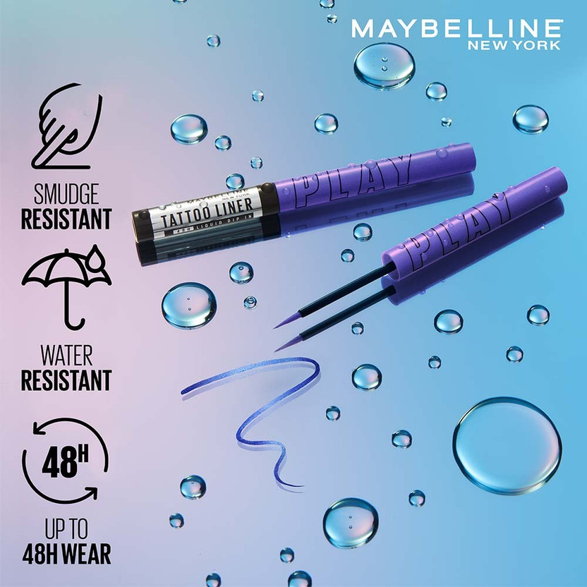 MAYBELLINE NEW YORK Tattoo Play Metallic Green Liquid Eyeliner - - Image 3