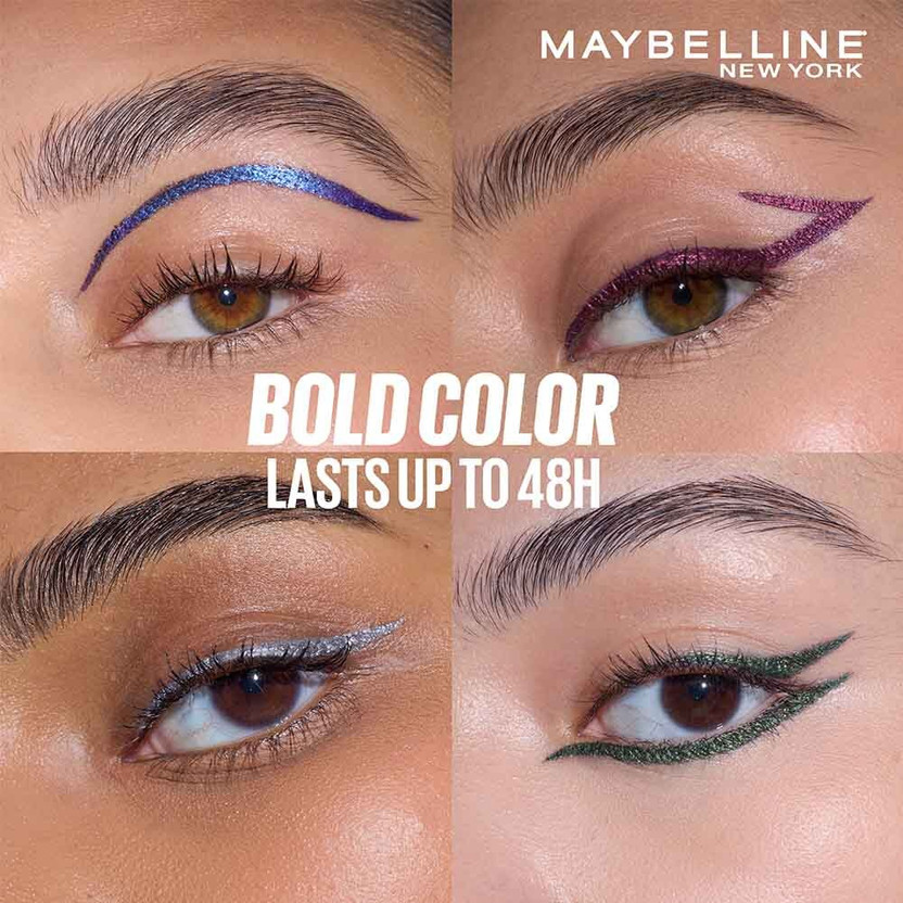 MAYBELLINE NEW YORK Tattoo Play Metallic Green Liquid Eyeliner - - Image 5