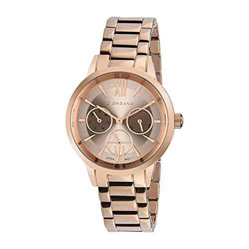 Giordano Rose Gold Dial Analog Watch for Women - Image 3