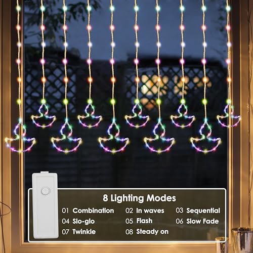 Gesto Diya Curtain Fairy Lights