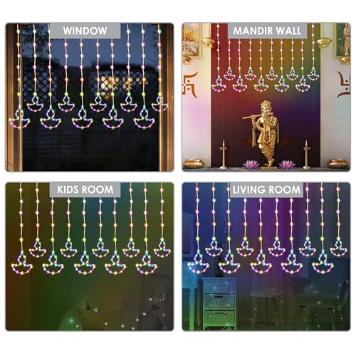 Gesto Diya Curtain Fairy Lights