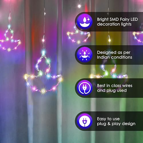 Gesto Diya Curtain Fairy Lights