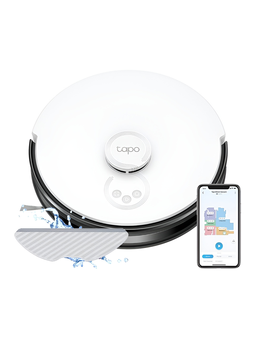 TP-Link Tapo RV30 Robot Vacuum and Mop with LiDAR Navigation and Voice Control