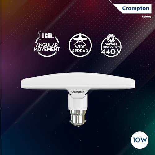 Crompton Twist T-Bulb 10W LED B22 | Rotating Head, Pack of 2 - Image 5