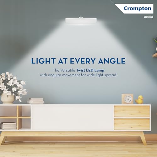 Crompton Twist T-Bulb 10W LED B22 | Rotating Head, Pack of 2 - Image 6
