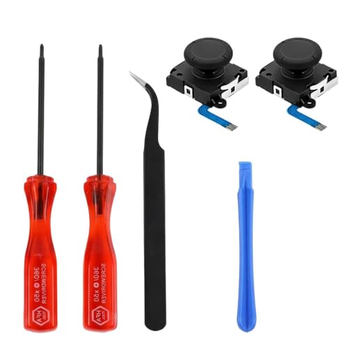 ZORBES Switch Joy-Con Repair Kit with 2 Replacement 3D Analog Sticks